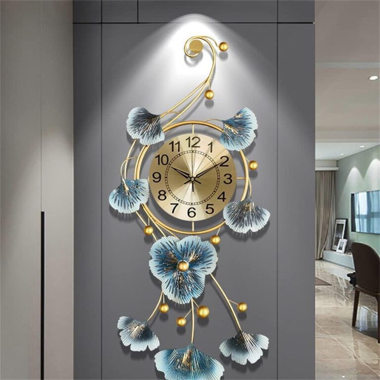 Đồng hồ treo tường Hoa Thép Nghệ Thuật 3D///1